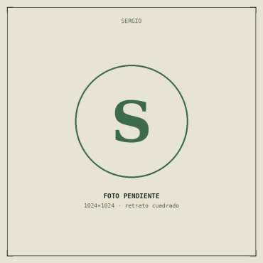 Retrato pendiente — Sergio (placeholder)